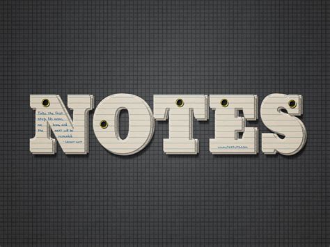 Texte Bloc Note Photoshop Tuto