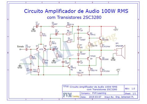 Diagrama De Un Amplificador De Audio