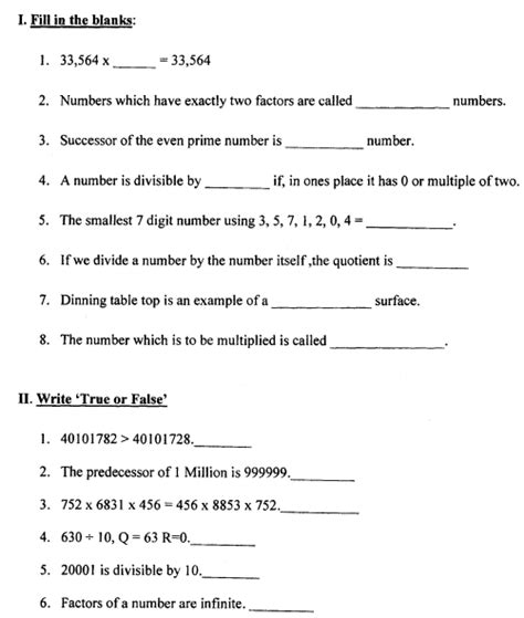 Cbse Class 5 Mathematics Question Paper Set M