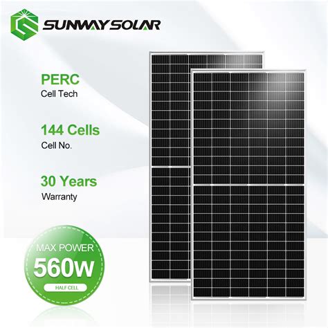 High Quality Mono Half Cut 540w 550w 560w Pv Module China Mono Solar