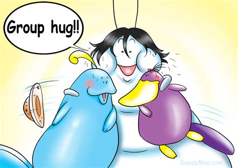 Funny Hug Cartoon