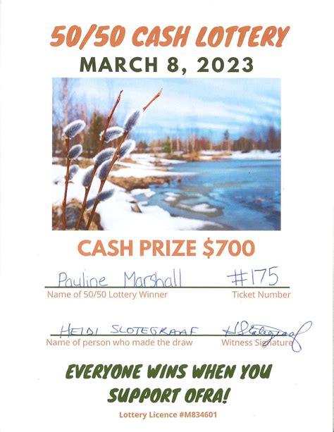 March 8, 2023 - Lottery Winner