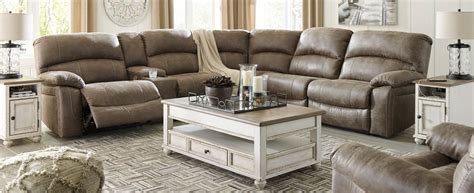 Value City Leather Sectional