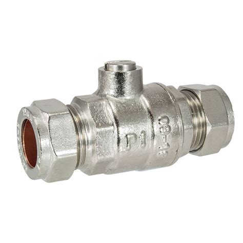 Embrass Peerless 304613 15mm Chrome Full Bore Isolating Valve Hevey