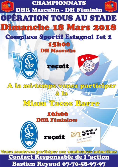 Actualité Tous au stade dimanche club Football LA CLERMONTAISE