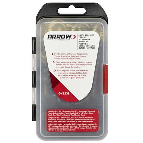 Arrow 38 In And 12 In Multi Grommet Tool Kit Gk1238 The Home Depot