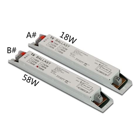 220 240V AC 36W T8 1x 18W 1x 58W Wide Voltage T8 Electronic Ballast