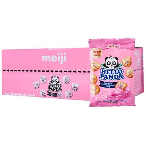 Meiji Hello Panda Biscuits Strawberry G S