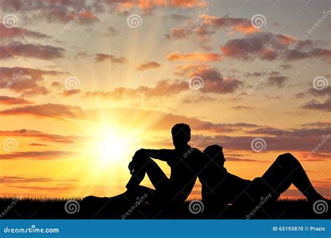 Silhouette Of Two Gay Stock Photo Image Of Hands Walking 65193870