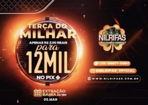 Milhar Da Sorte Mil Reais No Pix Apenas Reais Nil Rifas