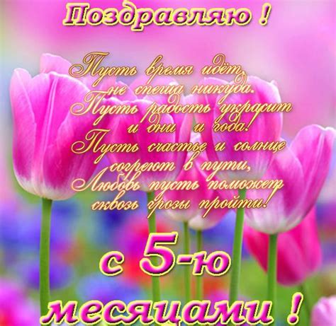 Картинки поздравления - С 5-ю месяцами рождения ребенка! (51 фото)