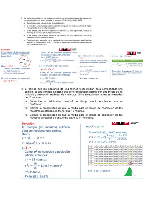 Pc Utp Estadistica Inferencial Studocu