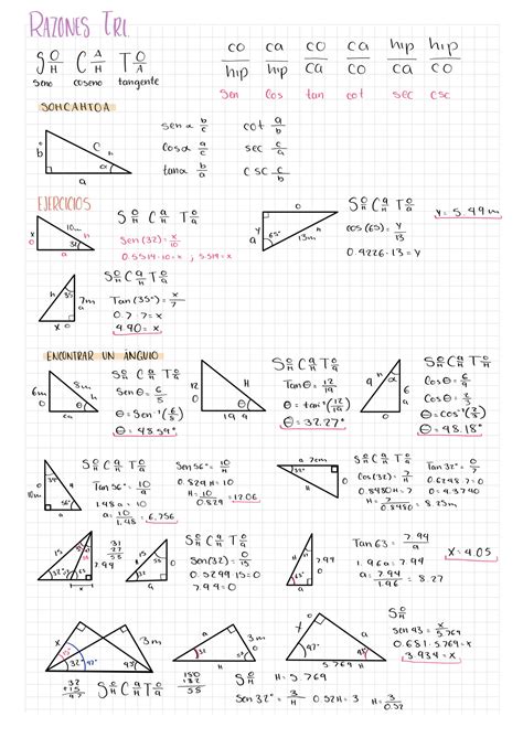 SOLUTION Razones Trigonom Tricas Studypool