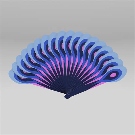 Stl File Weapon Of The Peacock Miraculous Hand Fan Model To