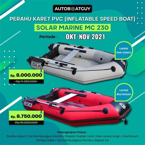 Jual Perahu Karet Pvc Mancing Inflatable Speed Boat Solar Marine