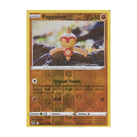 Puppance 093 195 REVERSE HOLO Silberne Sturmwinde Pokemon Karte Kaufen