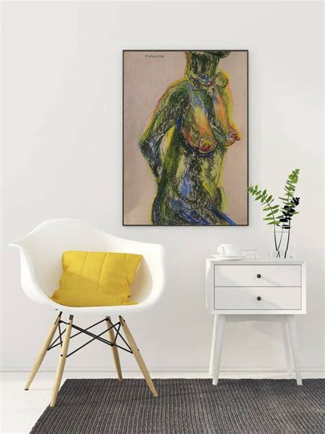 Nude Body Woman Painting Original Nude Art Woman Model Etsy
