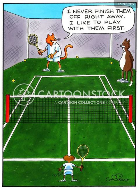 Tennis Court Cartoons and Comics - funny pictures from CartoonStock