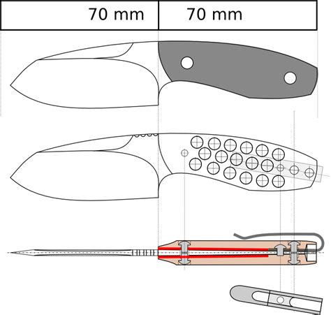 Printable Folding Knife Templates