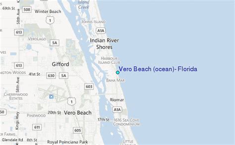 Map Of Florida Showing Vero Beach Maping Resources