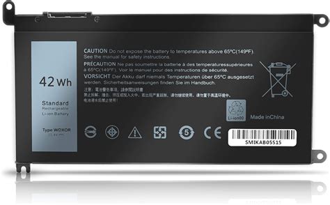 Amazon Wdx R Laptop Battery For Dell Inspiron