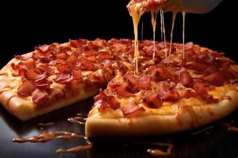 Premium Photo Pizza With Maple Glazed Bacon
