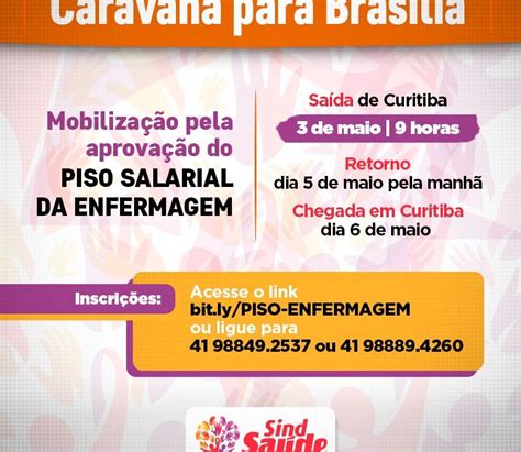 ATENÇÃO PROFISSIONAIS DA ENFERMAGEM SindSaúde PR promove caravana à