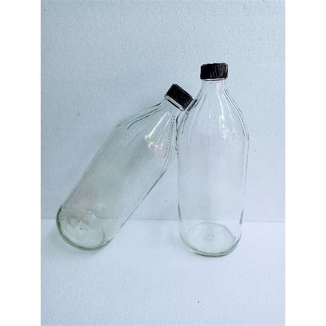 jual botol kaca  liter botol bensin botol jamu tutup shopee indonesia