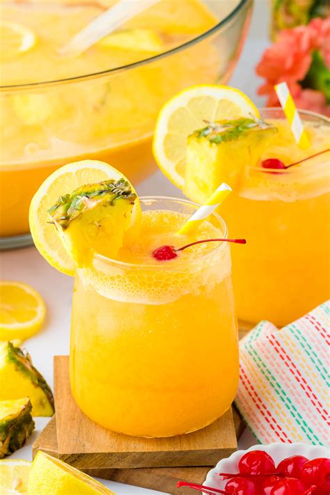 Pineapple Lemonade Punch - Busy Family Recipes