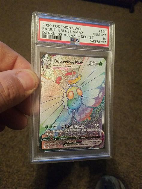 Mavin 2020 Pokemon Swsh Fabutterfree Vmax Darkness Ablaze Rainbow