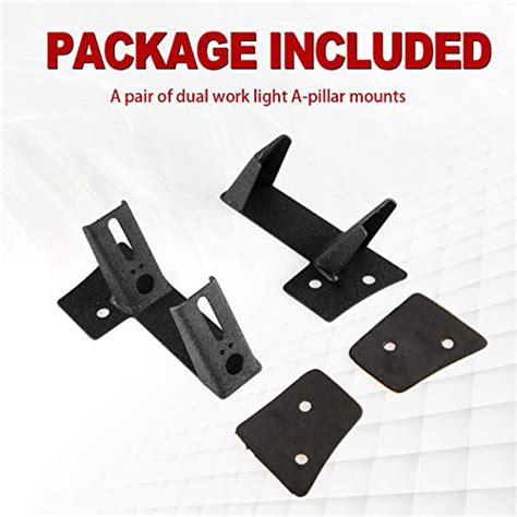 Dual A Pillar Light Brackets Alavente Dual Lower Windshield Led Work