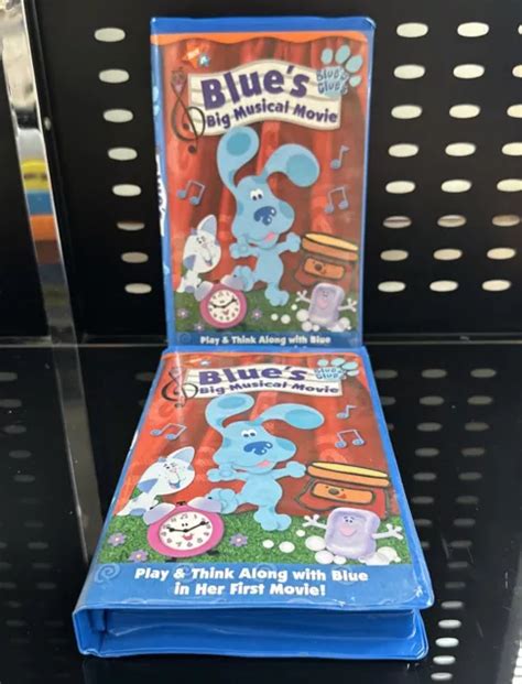 Blues Clues Blues Big Musical Movie Nickelodeon Vintage Vhs 2000