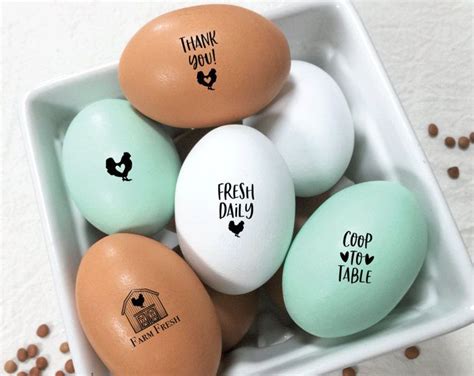 Egg Stamp Mini Egg Stamps Chickens Chickens Custom Egg Stamp