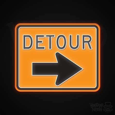 Detour Neon Sign Free Shipping Voodoo Neon
