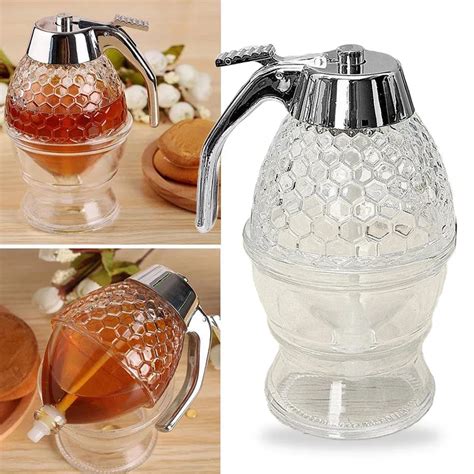 Kitchen Tools Portable 200ml Honey Syrup Dispenser Pot Honeycomb Bottle