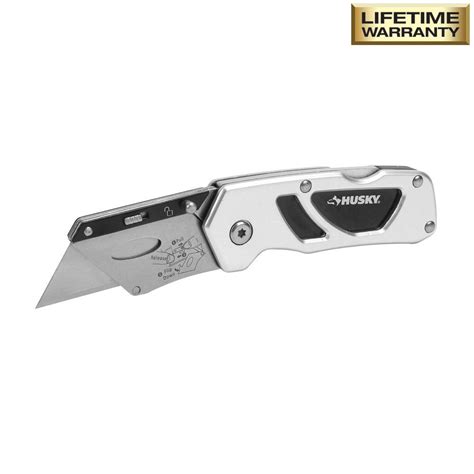 Husky Utility Knife Compact Folding Lock Back Pocket Knife Ebay