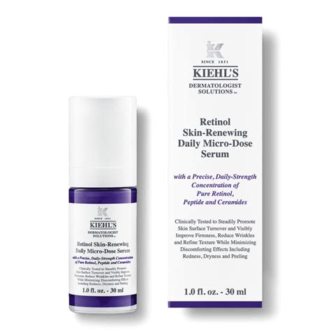 Kiehl S Anti Aging Retinol Serum With Ceramides And Peptide For All Skin Types 1oz