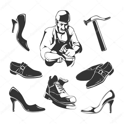 Shoes Repair Set Stock Vector Alexcardo 105025836