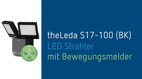 Led Strahler Mit Bewegungsmelder Led Spotlight With Motion Detector