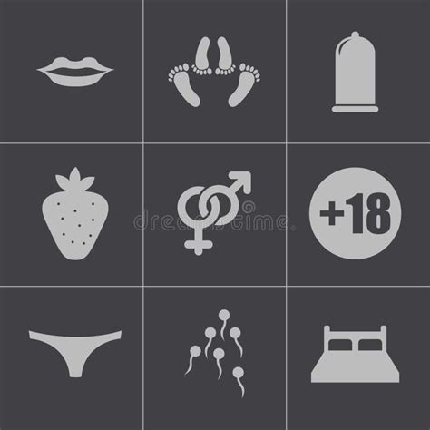 Vector Black Sex Icons Set Stock Vector Illustration Of Icons 36164873