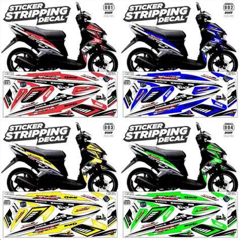 Jual Sticker Striping Decal Yamaha Xeon Gt Variasi AR 02 DOFF GLOSSY