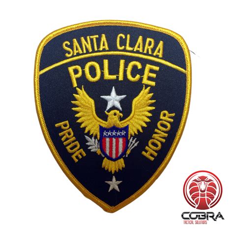 Santa Clara police embroidered patch | Sew on