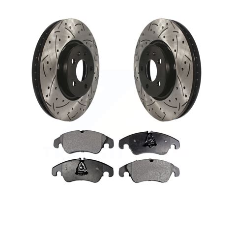 Transit Auto Front Coated Drilled Slotted Disc Brake Rotors And Semi