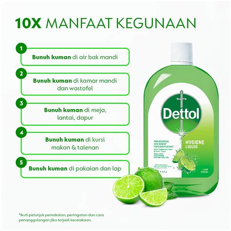 Jual Dettol Hygiene Liquid Lime Fresh 500ml Disinfectant Shopee