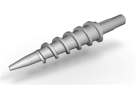 Extruder Conical Screw D Model Turbosquid