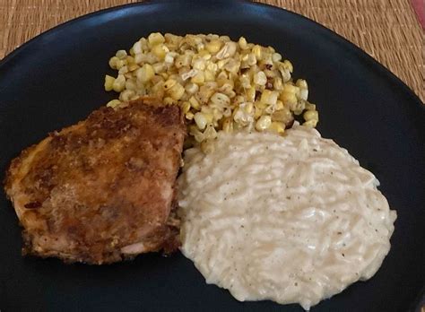 Oven Fried Nashville Hot Chicken Creamy 2 Cheese Orzo Grilled Sweet