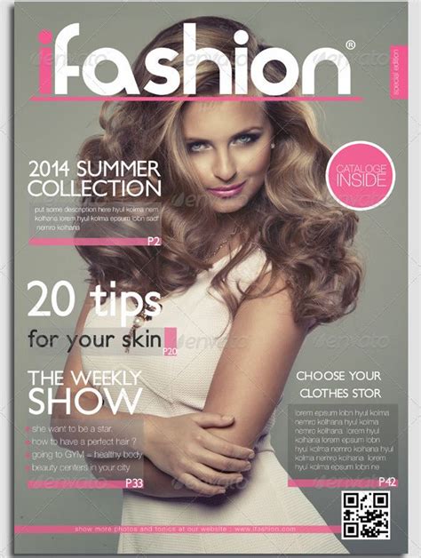 Fashion Magazine Cover Template