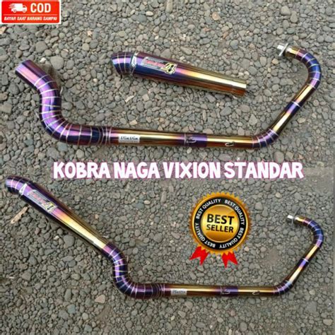 Jual Knalpot Kanan Kobra Naga Vixion Old New Nvl Nva R Cobra Naga Step