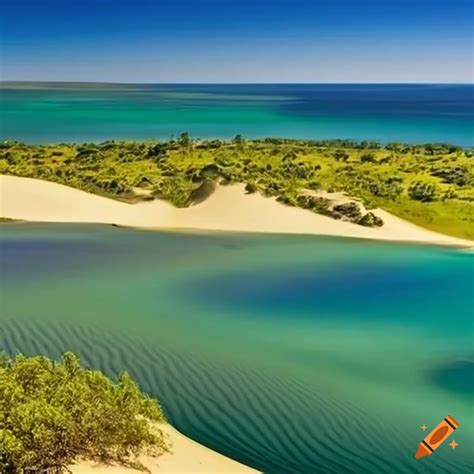 Stunning Dune Landscape With Lagoon On Craiyon