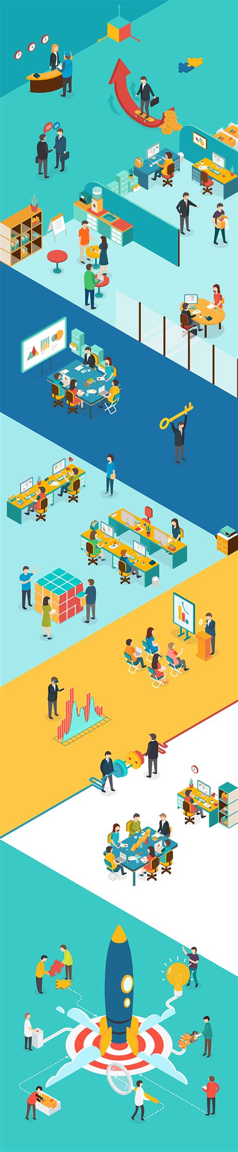 Isometric Office on Behance